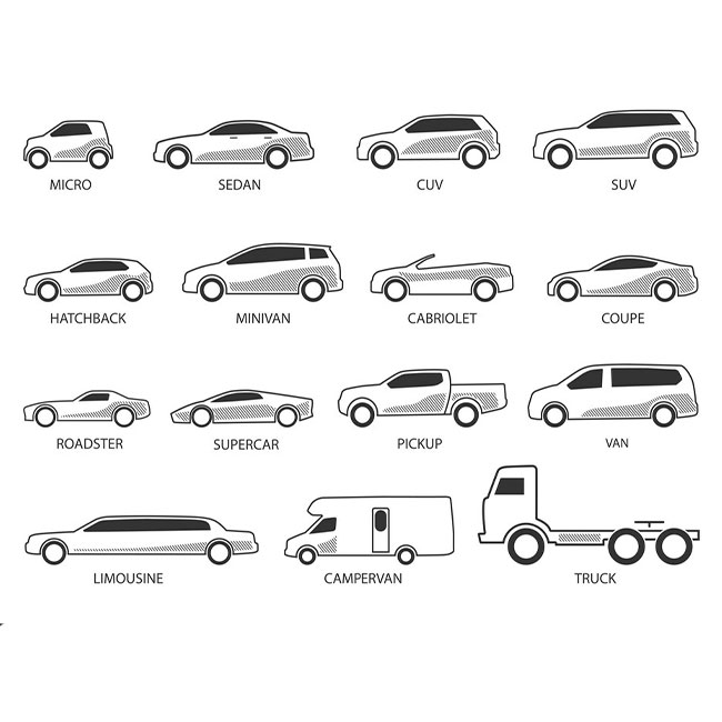 Типы кузова автомобиля