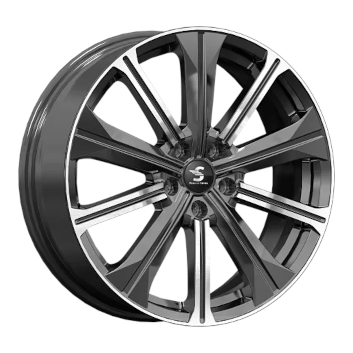 7x19 5*108 ET45 Dia60.1  Diamond gloss graphite