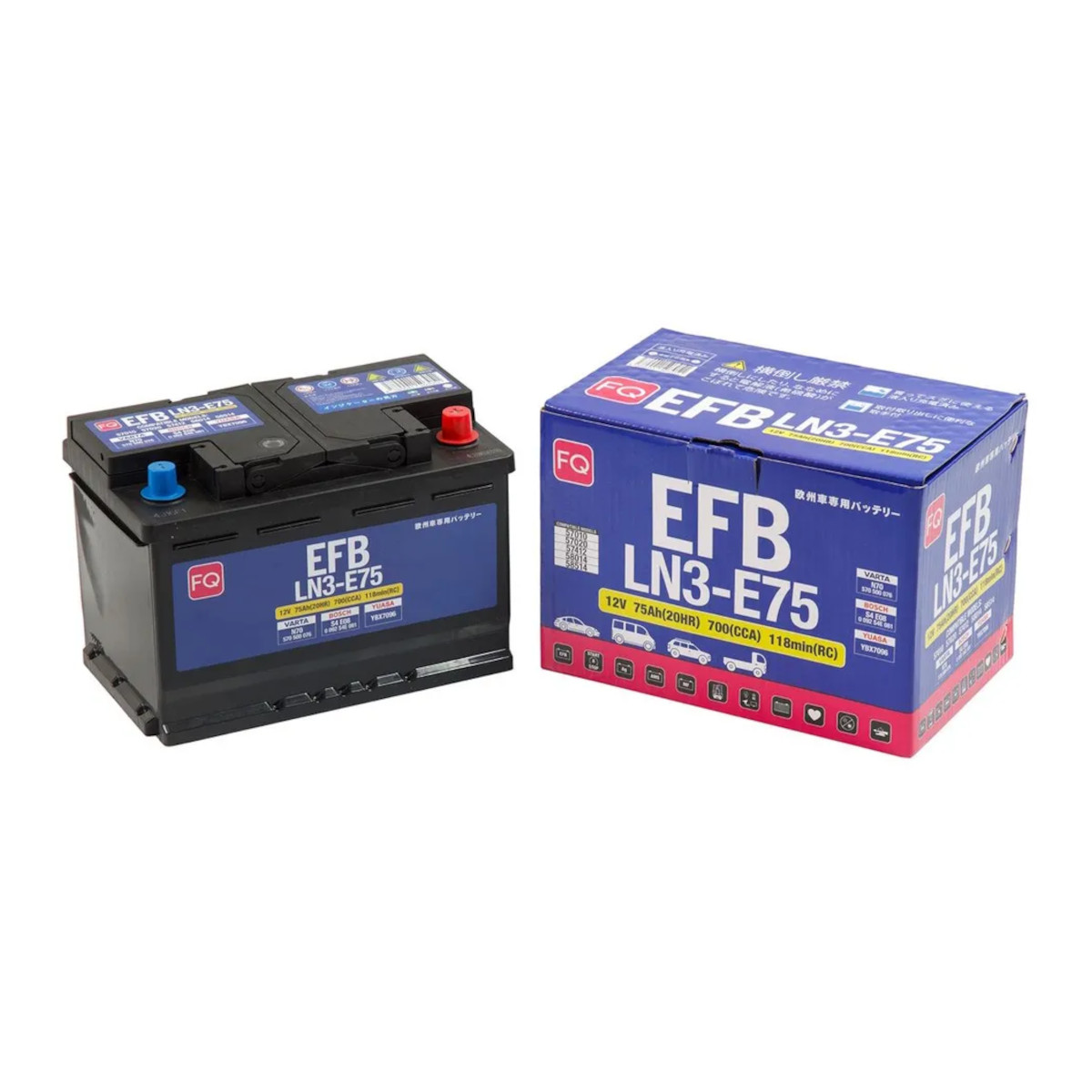 FQ  EFB  90Ah  750 En (обр)  LN4-E90 315х175х190