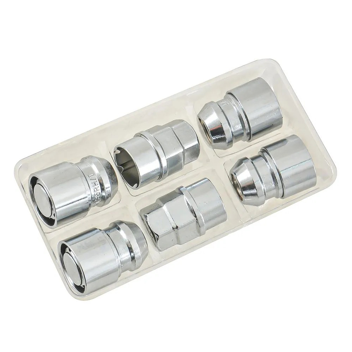 SAVE CAR гайка  19/21 12х1,50 L36 конус, тройной никель-хром, вращ. кольцо, два ключа УТ000008945 [SC H(SL)]