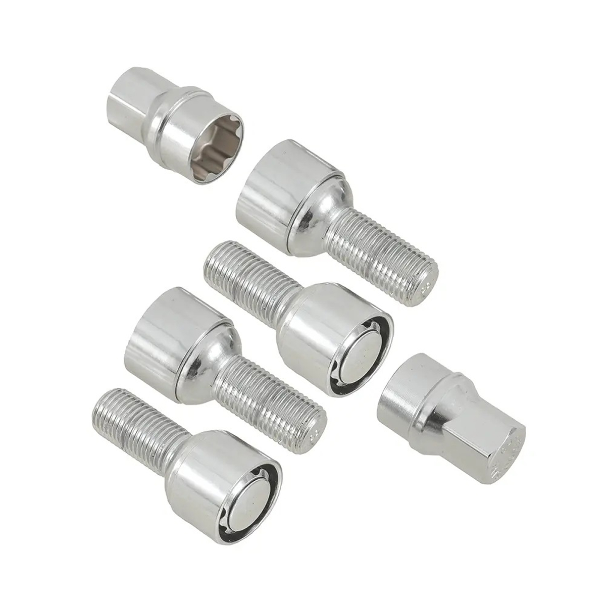 SAVE CAR болт  17/19 14х1,50 L28 сфера, хром, вращ. кольцо, два ключа УТ000008906 [SC Z]