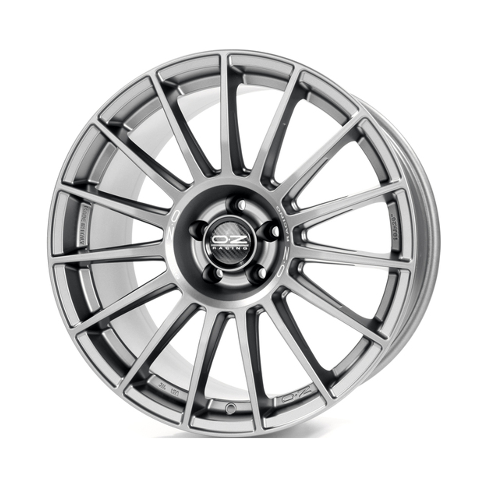 

Литой диск OZ, Matt graphite silver lettering, Superturismo Dakar 11.5x21/5*112 D66.5 ET38 Matt Graphite Silver Lettering