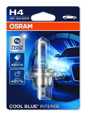 

Лампа H4 OSRAM 64193CBI-01B 60/55W 12V P43T FS1 COOL BLUE INTENSE (блистер) (1шт.)