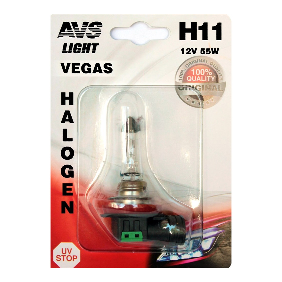 

AVS Галогення лампа Vegas в блистере Н11.12V.55W. 1шт (A78480S)