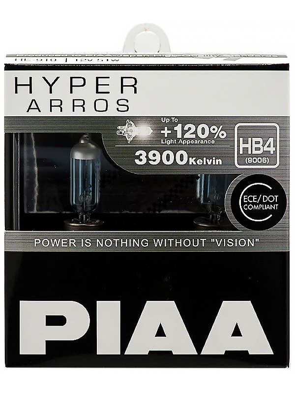 

Лампа PIAA HYPER ARROS HE-910-HB4 (HB4) 3900K 55W (2 шт)