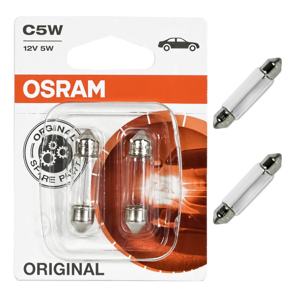 

Лампа OSRAM 6438-02B C5W 10W 12V ORIGINAL LINE (блистер 2шт.)