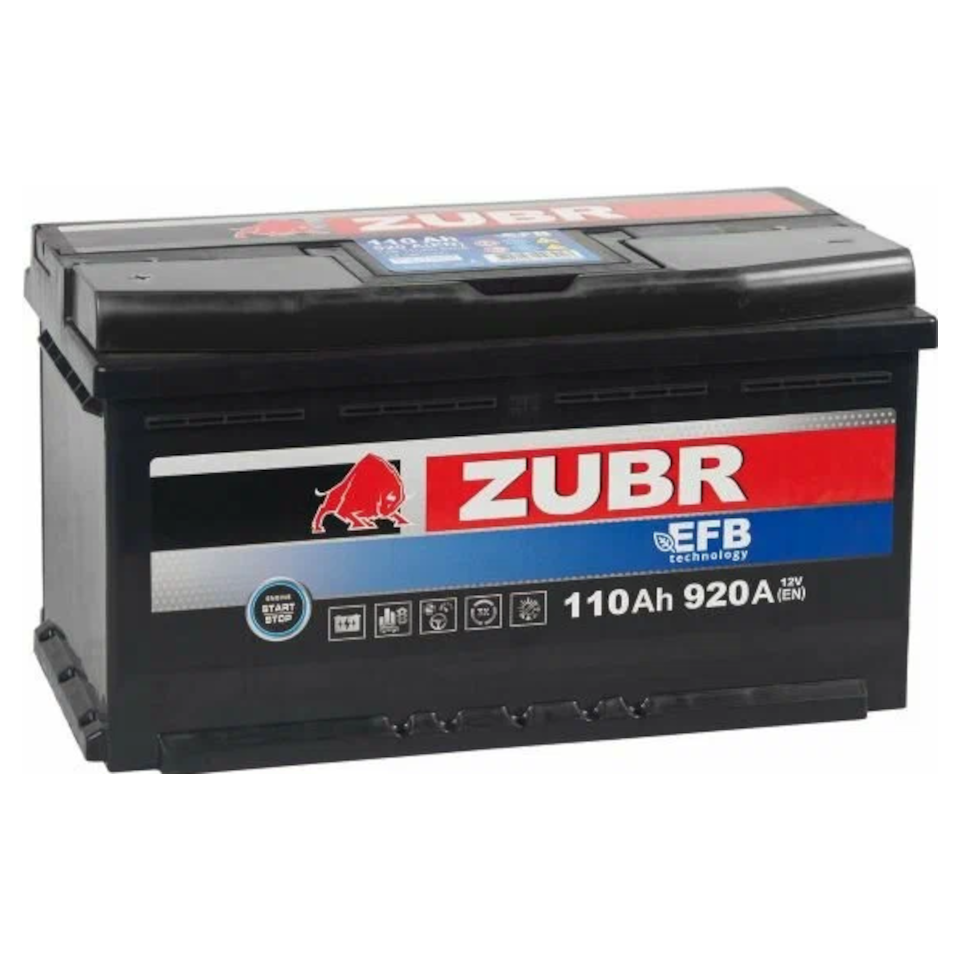 Аккумуляторы ZUBR  EFB  63Ah  620 En (обр)  ZE630 242х175х190