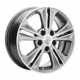 Khomen Wheels KHW1603 (Creta/Seltos) 6x16 PCD5x114.3 ET43 DIA 67.1  G-Silver-FP