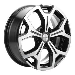 Khomen Wheels KHW1710(2) (Mercedes Vito) 6.5x17 PCD5x112 ET50 Dia66.6 Black-FP