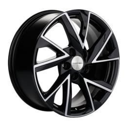 Khomen Wheels KHW1714 (Octavia) 7x17 PCD5x112 ET49 Dia57.1 Black-FP