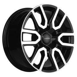 Khomen Wheels KHW1723 (Pajero) 8x17 PCD6x139.7 ET46 DIA 67.1  Black-FP