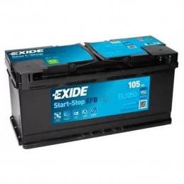 EXIDE  Start-Stop EFB  105Ah  950 En (обр) [EFB]  EL1050 393х175х190