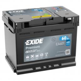 EXIDE  Premium  60Ah  600 En (пр)  EA601 242х175х190