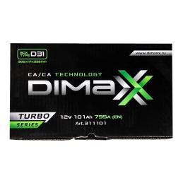 DIMAXX  turbo Asia  101Ah  795 En (пр)  [311101]  306х175х225