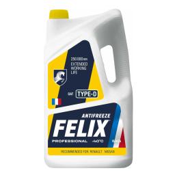 Felix Антифриз TYPE D готовый -40 C желтый G12+ (430206333) 5кг