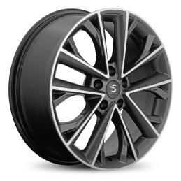 СКАД Premium КР012 (18_EXEED TXL) 7x18 PCD5x108 ET36 Dia65.1 Diamond black Gris