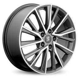 7.5x18 5*114.3 ET45 Dia67.1  Diamond Black Gris