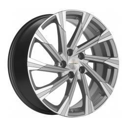 Khomen Wheels KHW1901 (Kodiaq/Tiguan) 7.5x19 PCD5x112 ET43 Dia57.1 Brilliant Silver-FP