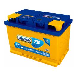 AKOM  75Ah  750 En (обр)  4607034730574 276х175х190