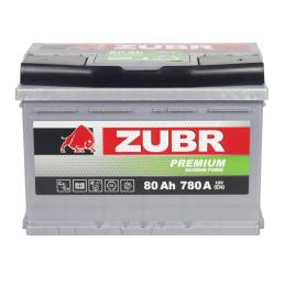 ZUBR  PREMIUM 6СТ  80Ah  820 En (обр)  ZP800 276х175х190