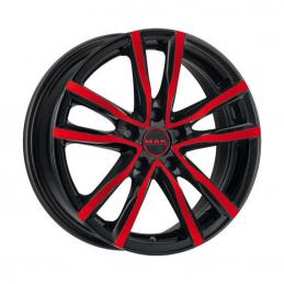 6.5x16 5*114.3 ET40 Dia76  Black and Red