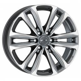 7.5x17 6*130 ET50 Dia84.1  Gunmetal Mirror Face