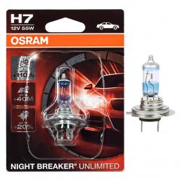 Лампа H7 OSRAM 64210NBU-01B 55W 12V PX26D, NIGHT BREAKER UNLIMITED, (блистер)