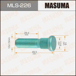 MASUMA MLS-226 шпилька колеса 12x1.5 Hyundai Accent/Verna/Getz/Sonata/Elantra/Matrix, Kia Carens/Carnival