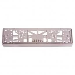 Рамка под номерной знак универсальная белая VSK-00013871