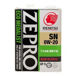 Idemitsu ZEPRO ECO MEDALIST 0W20 4л