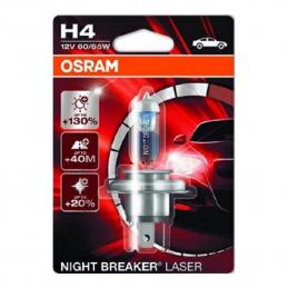 Лампа H4 OSRAM 64193NBL-01B 60/55W 12V P43T, NIGHT BREAKER LASER, (блистер) (1шт.)