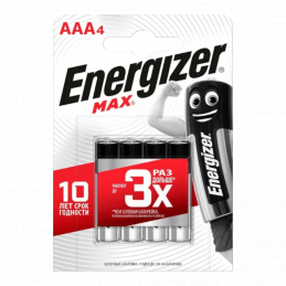 Батарейка Energizer E92/AAA MAX 4шт. E300157304