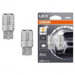 Лампа OSRAM 7715YE-02B W21/5W 12V 1W W3x16q STANDART RETROFIT оранж. (2шт.)