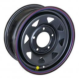 Off-Road Wheels Диск усиленный ВАЗ НИВА стальной черный (треуг.) 6.5x15 PCD5x139.7 ET30 Dia98.5 Черный