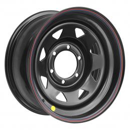 Off-Road Wheels Диск усиленный стальной черный (треугольник мелкий) 8x16 PCD6x139.7 ET-19 DIA 110  Черный