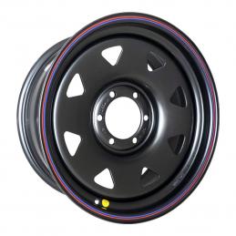 Off-Road Wheels Диск усиленный Тойота Ниссан стальной черный (треуг.) 8x18 PCD6x139.7 ET15 DIA 110  Черный