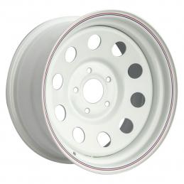 Off-Road Wheels Диск усиленный Ленд Ровер стальной белый 8x16 PCD5x165.1 ET-24 DIA 125  Белый