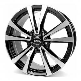 Rial M12 9x19 PCD5x112 ET20 DIA 66.5  Diamond Black Front Polished