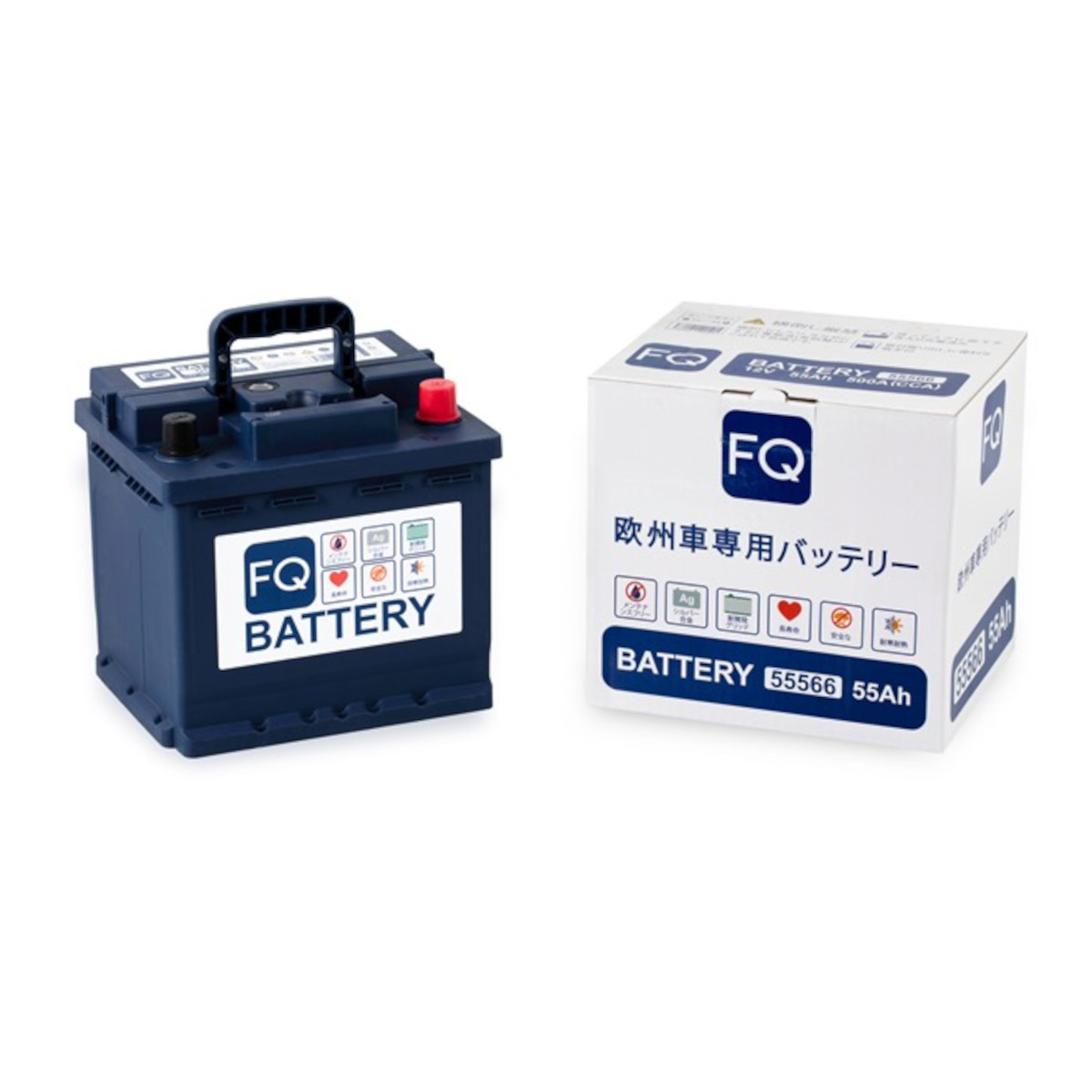 FQ  EURO SERIES  55Ah  500 En (обр)  55566 207х175х190