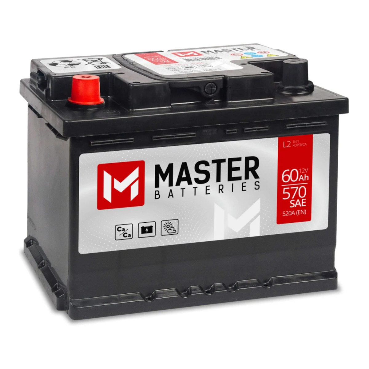 MASTER BATTERIES  60Ah  570 En (пр)  MB601 242х175х190