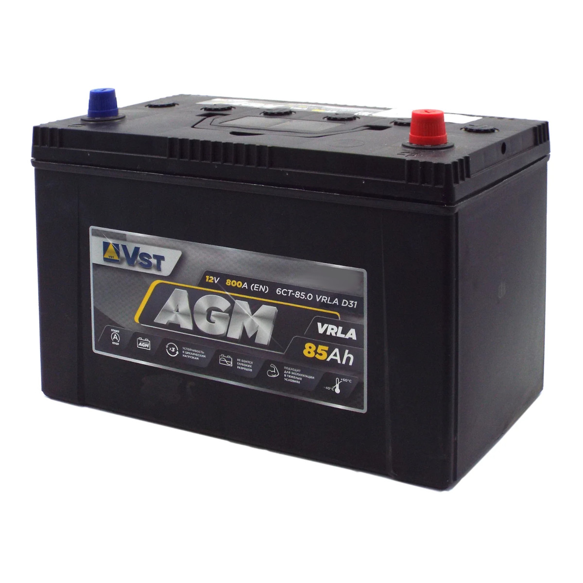 VST AGM ASIA 85Ah 800 En (пр) 585 910 075 306х175х225