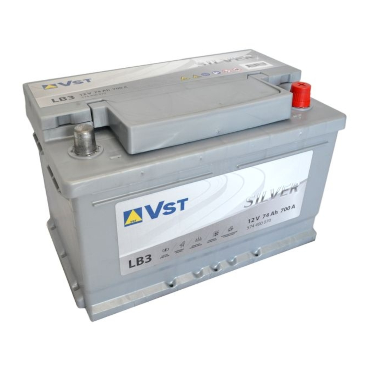 VST SILVER 74Ah 700 En (обр) 574 400 070 276х175х175