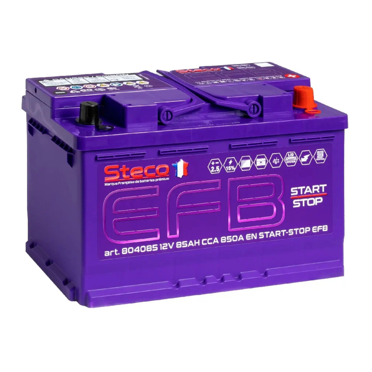 STECO EFB 85Ah 850 En (обр) 804085 315х175х190