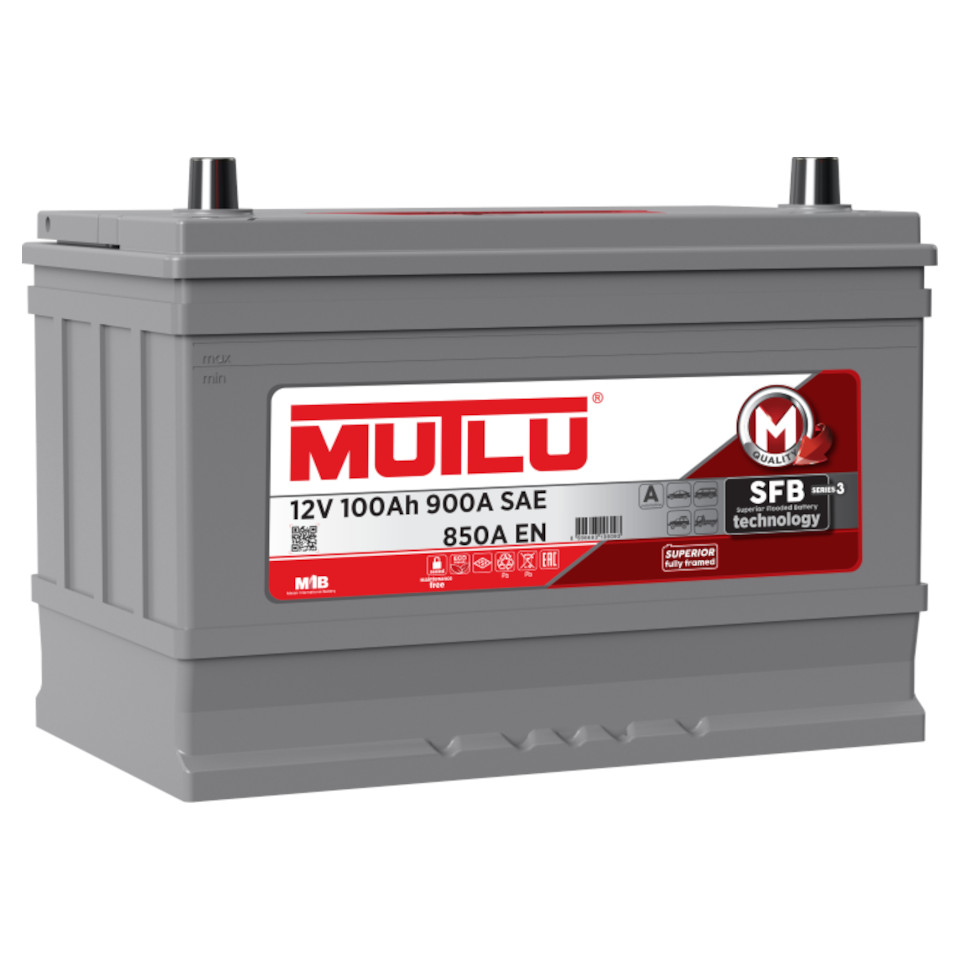 MUTLU  SFB M3  100Ah  850 En (обр)  D31.100.085.C 306х175х225  (товар по акции)