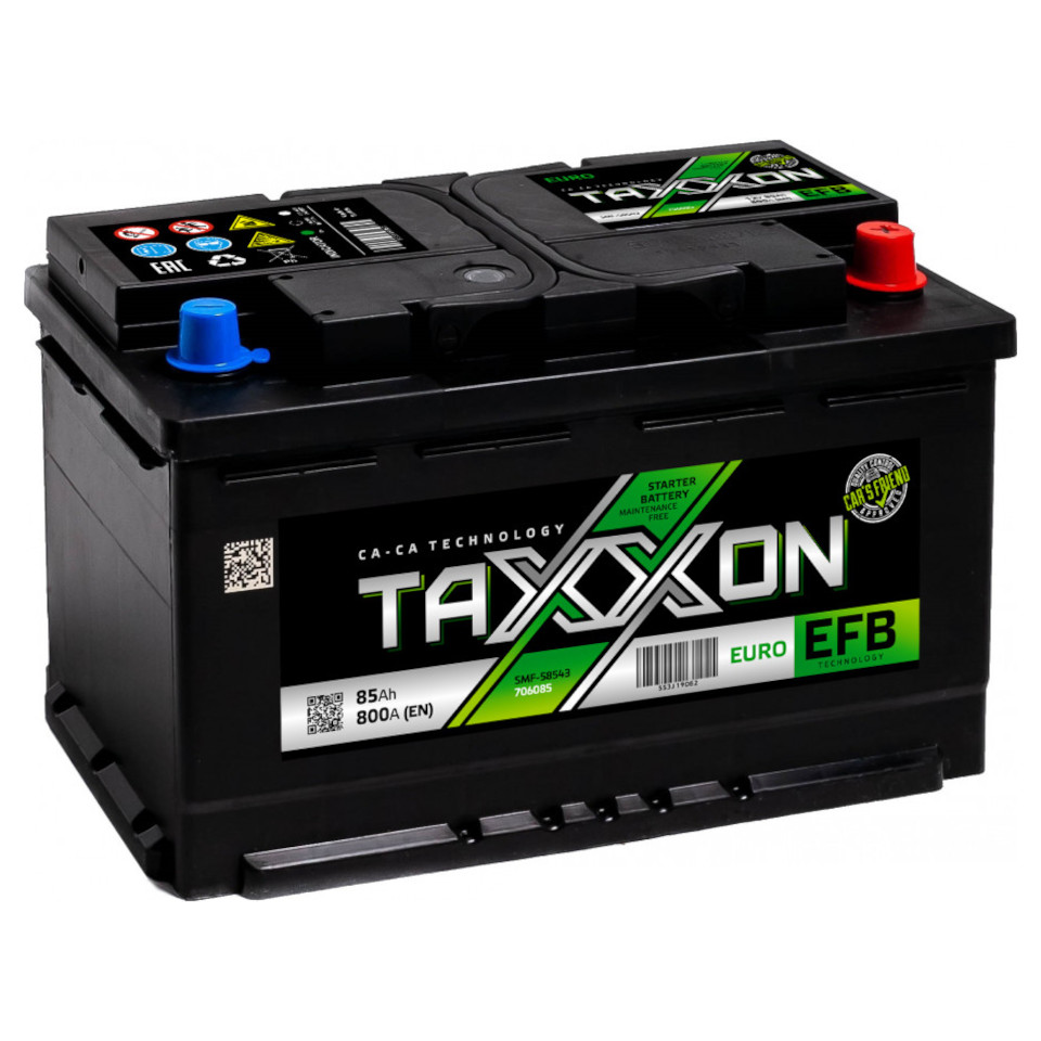 TAXXON  EFB EURO  85Ah  800 En (обр)  [706085]  315х175х190  (товар по акции)