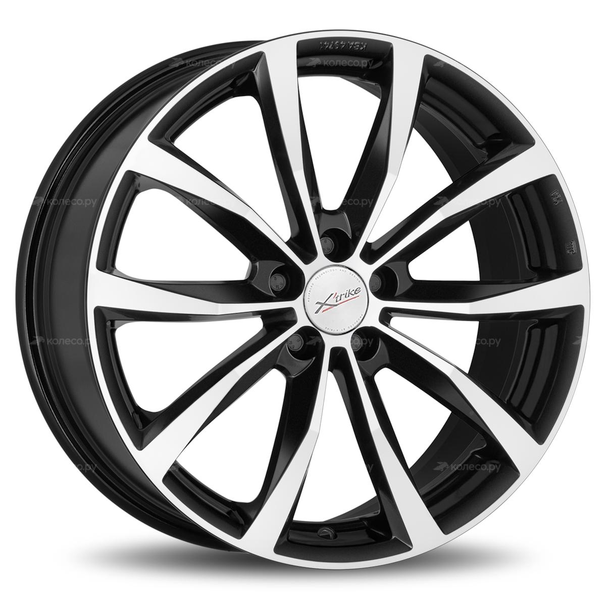 Диски X`trike X-138 7x18 5*108 ET43 Dia65.1 BK/FP купить за 13400